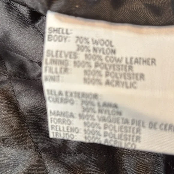 Spurs jacket w leather sleeves